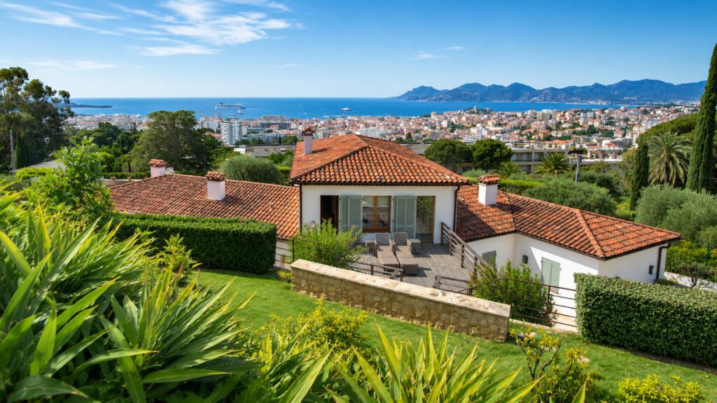 location-villa-luxe-cannes-entree-villa-jardin-paysager